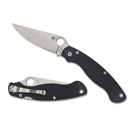 Spyderco 2023N Spyderco Reveal 14, Military 2 Carbon Fiber Sprint Run, Plain Edge SPY-C36CFP2